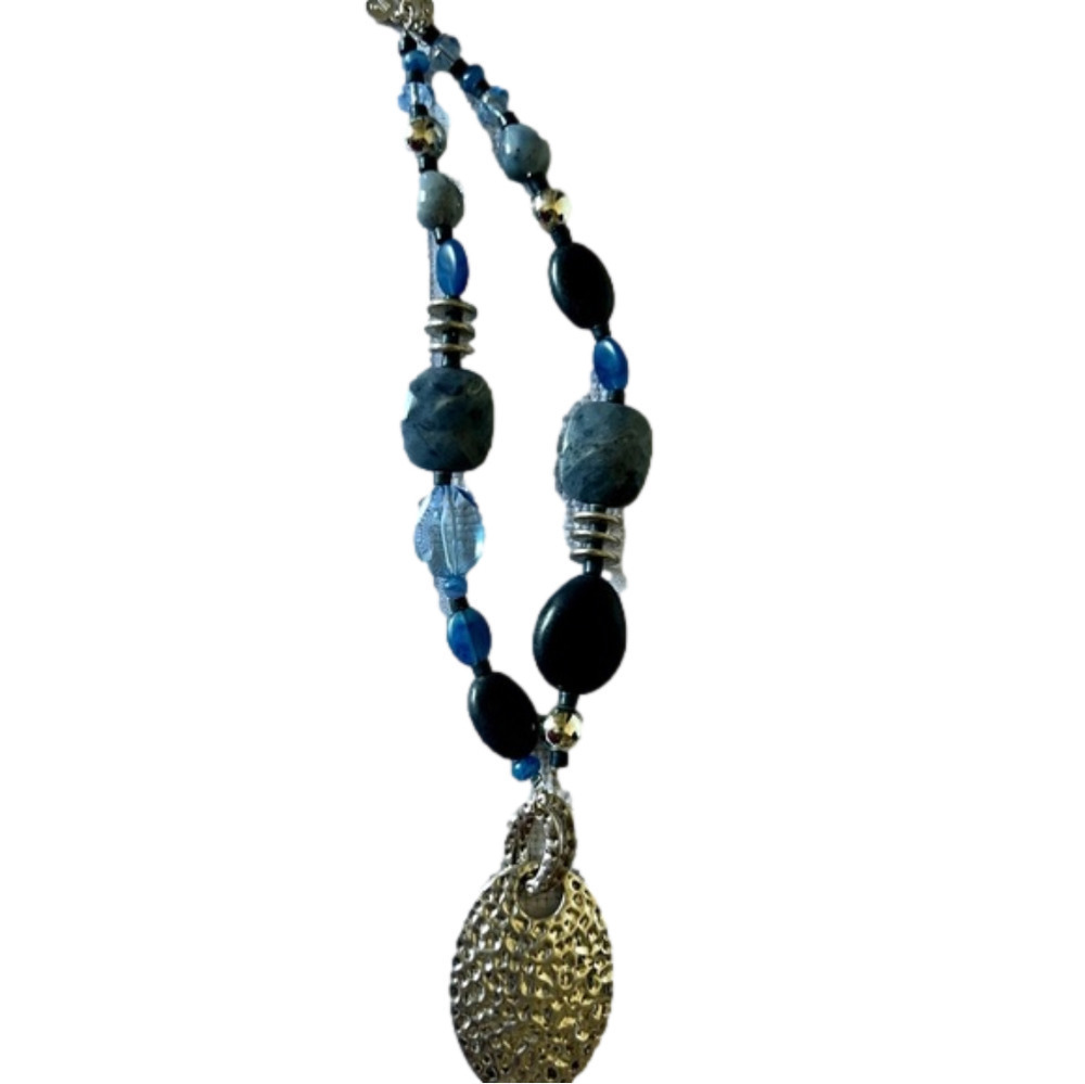 Blue And Gray Necklace - Picture 4 of 4